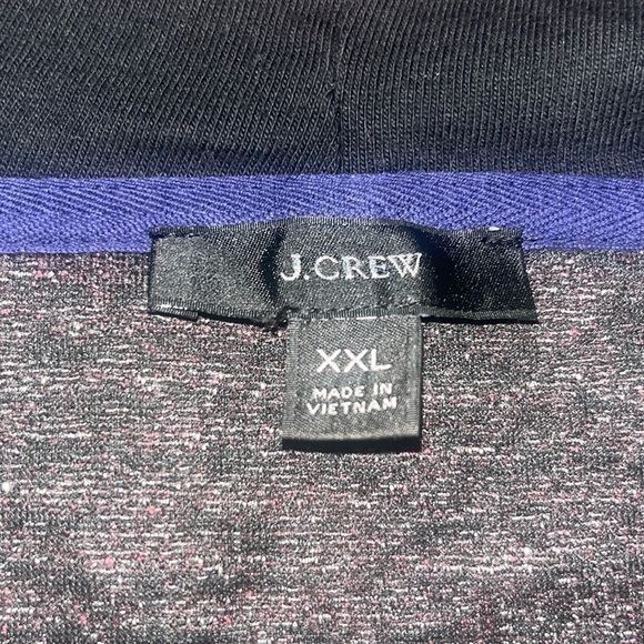 J.Crew Speckled Jacquard Anorak Jacket Varsity Pullover Hoodie Sweatshirt XXL - Picture 9 of 10